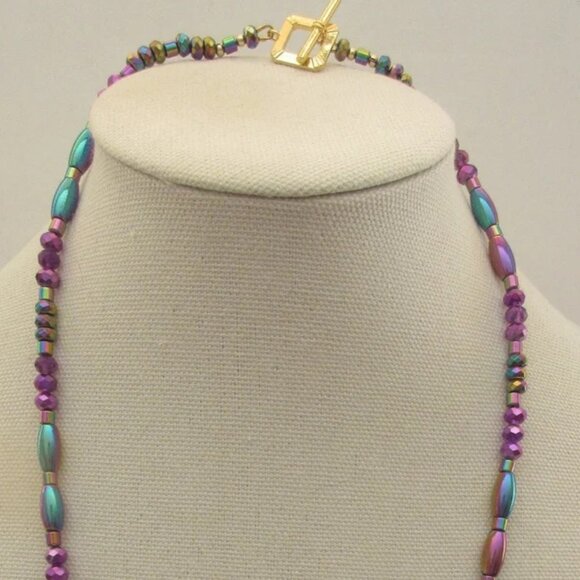 Price Drop! Handmade Spiral Hematite Necklaces Earrings Gold Filled - Picture 2 of 2